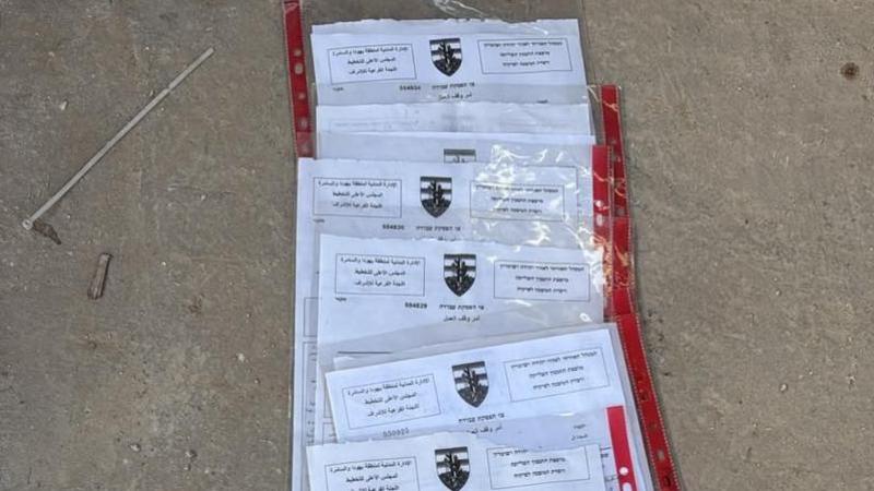 الاحتلال يخطر بهدم 23 منشأة سكنية وزراعية شرق أبو ديس