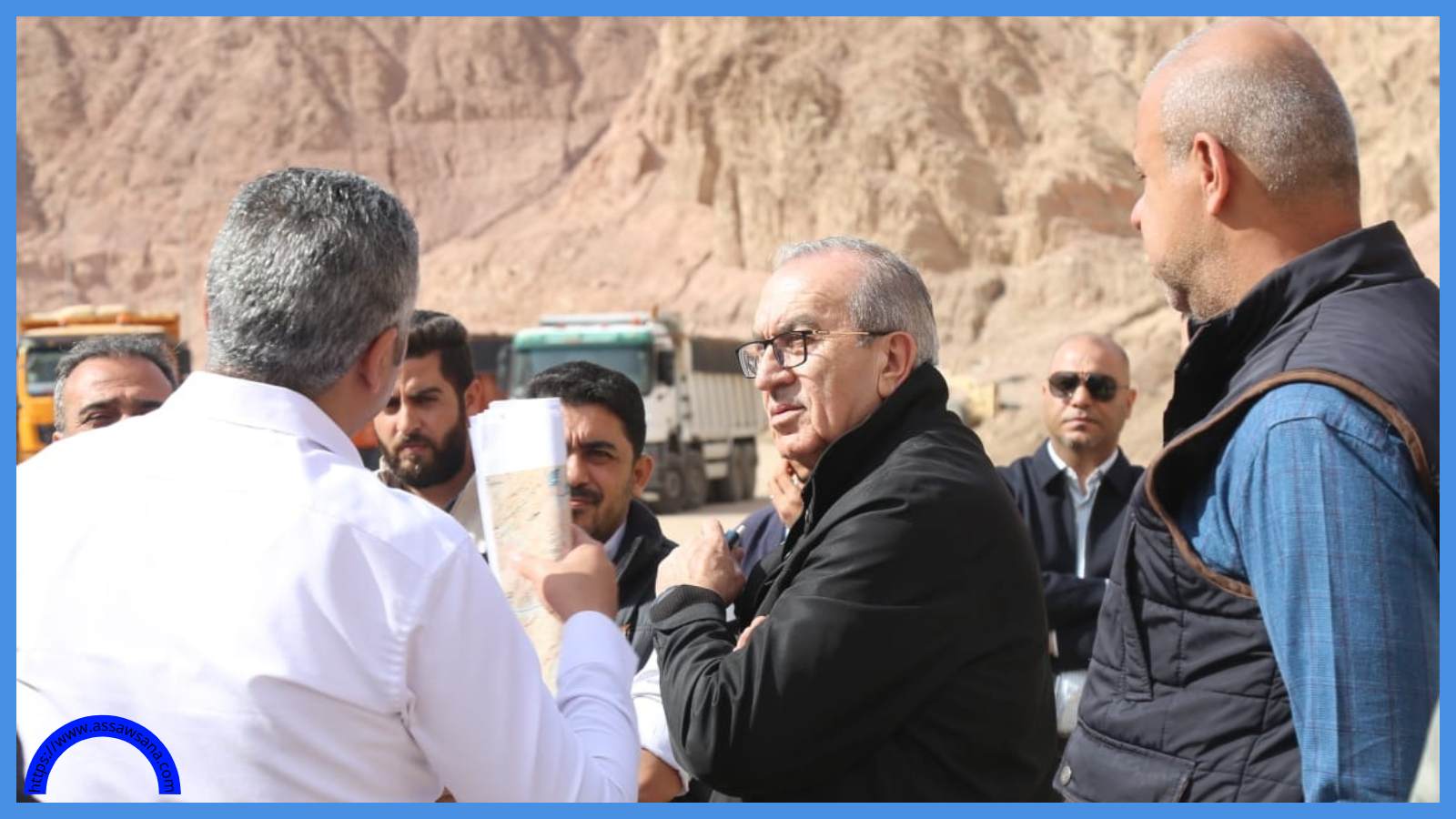 وزير الأشغال يتفقد مواقع في العقبة تأثرت بالسيول