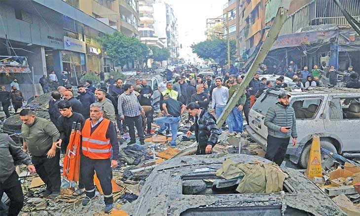 182 شهيداً في حصيلة غير نهائية لأعنف غارات إسرائيلية على بيروت  ..  فيديو