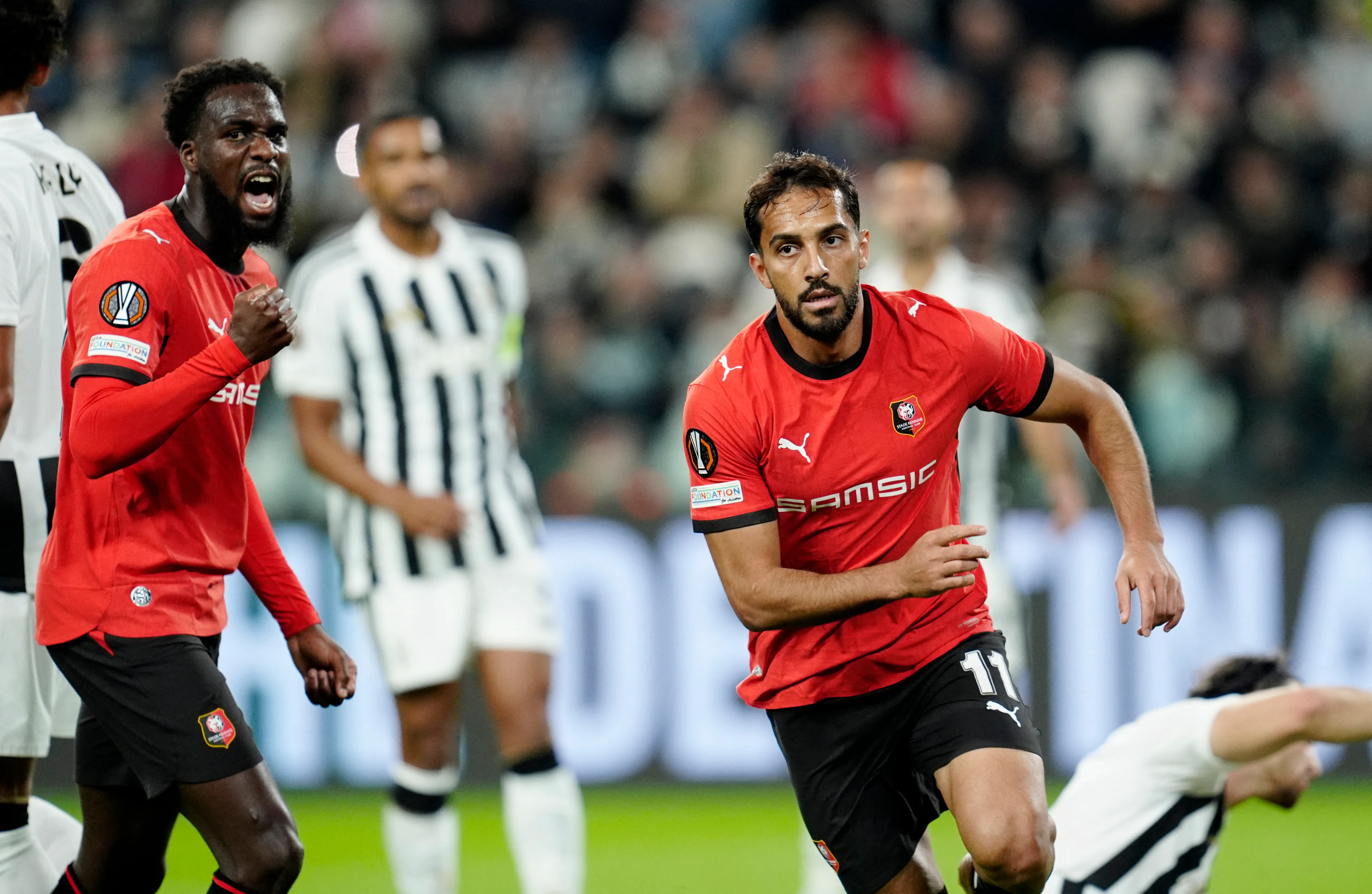 التعمري يقود ستاد رين لتعادل ثمين أمام يوفنتوس في الدوري الأوروبي