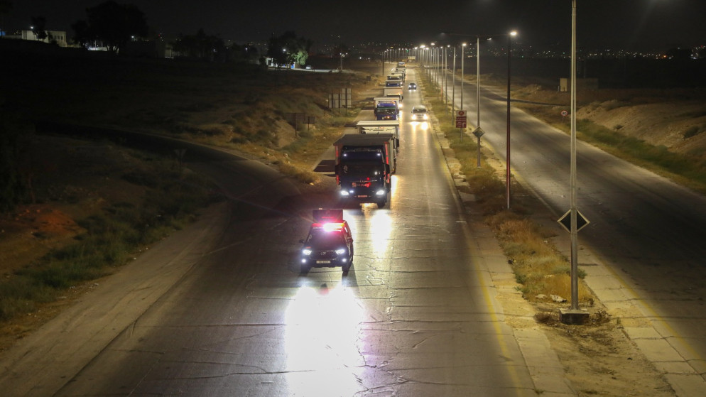 الأردن يسير قافلة مساعدات إلى سوريا
