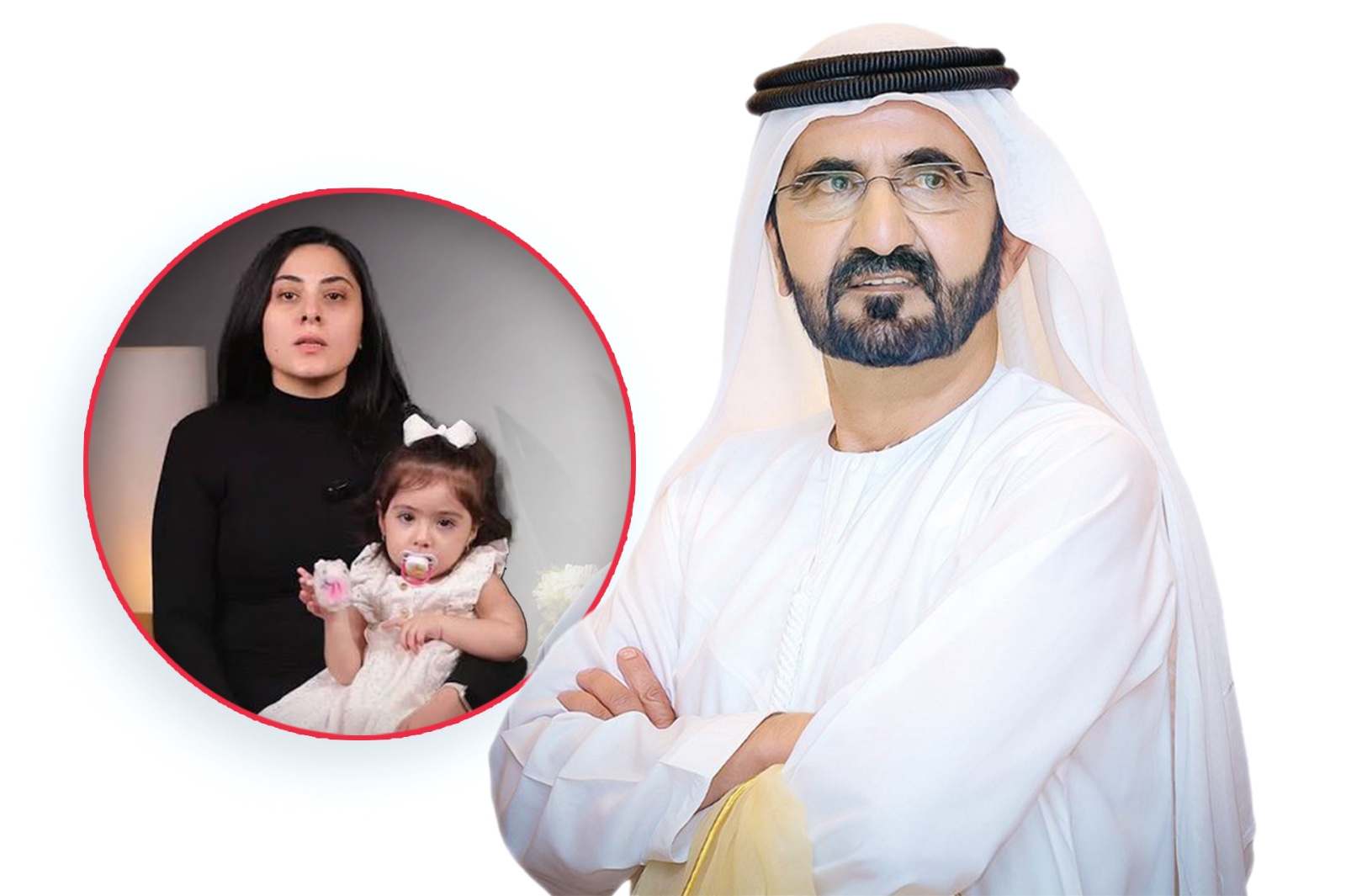 محمد بن راشد يستجيب لمناشدة أم أردنية ويتكفّل بعلاج طفلتها كاتيا