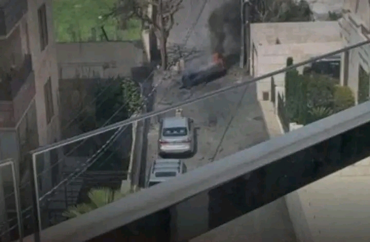 سقوط شظايا صاروخ في وادي صقرة