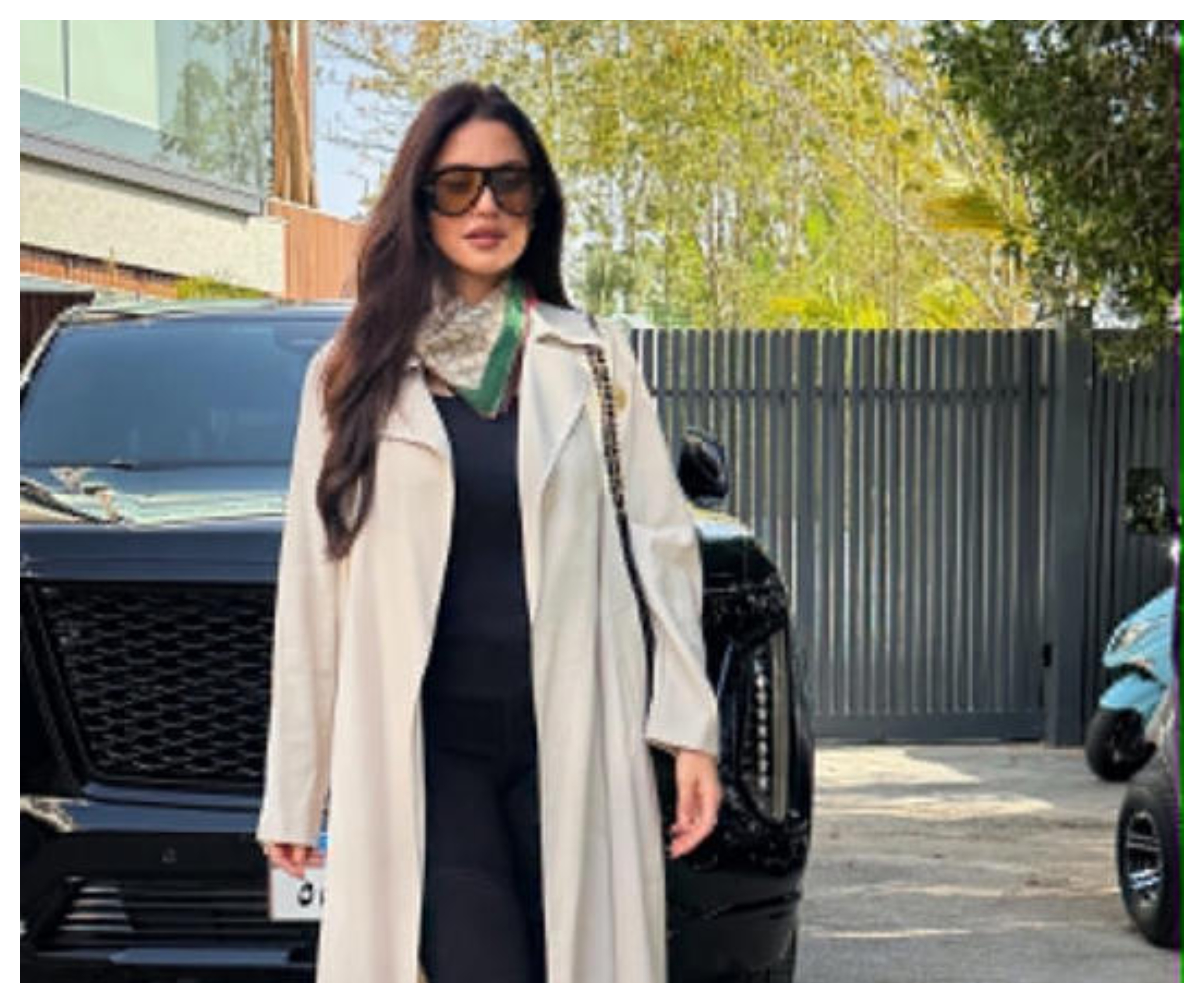 درة زروق تتألق بأناقة ربيعية هادئة