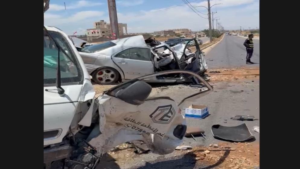 إربد ..  3 وفيات وإصابتان بحادث تصادم بشارع البترا