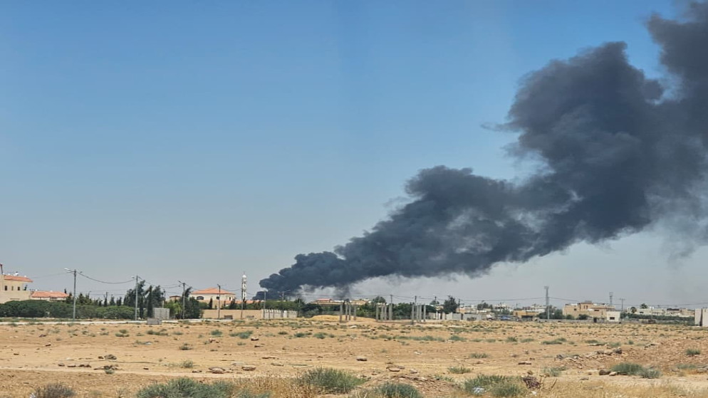 التعامل مع حريق بمنشأة تعبئة وتغليف خضار وفواكه في المفرق