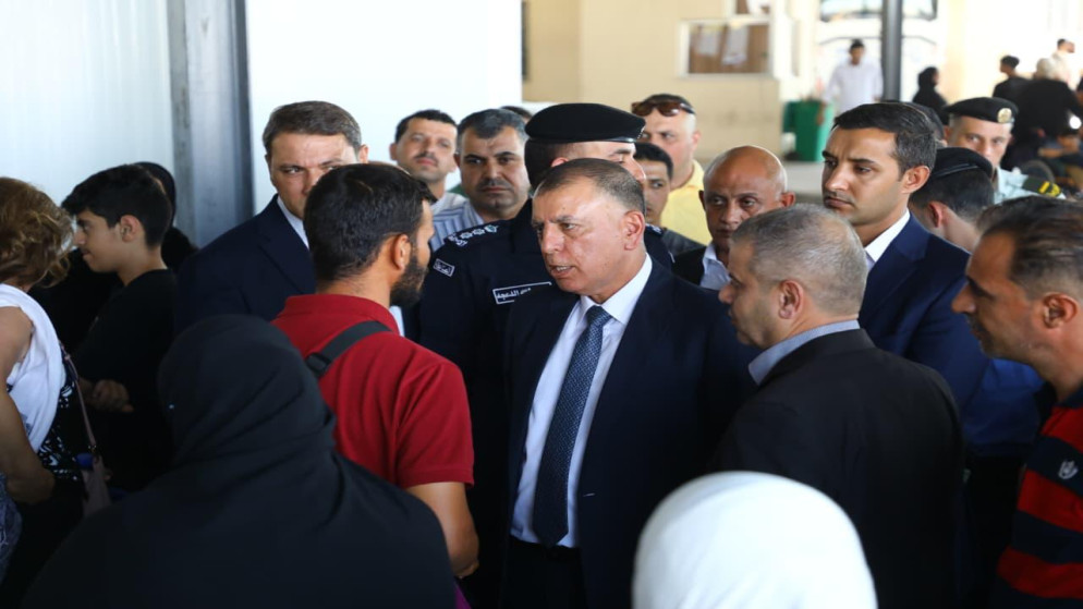 الفراية يتفقد مركز حدود جابر وساحة الشحن الجديدة