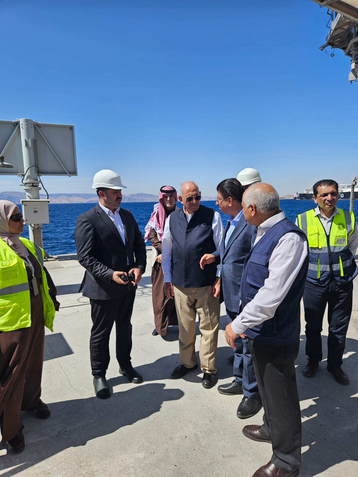 الذنيبات يتفقد ميناء تصدير الفوسفات والمجمع الصناعي بالعقبة