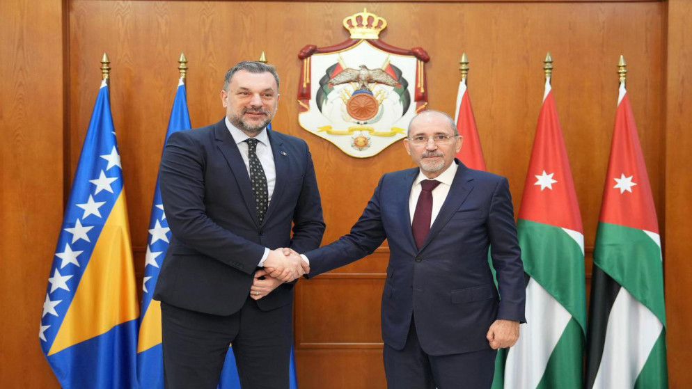 مباحثات أردنية بوسنية بشأن الأوضاع في غزة وسوريا