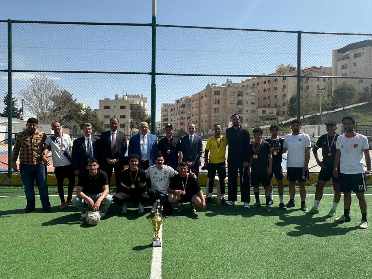 اختتام بطولة خماسي كرة القدم بالكلية الجامعية العربية للتكنولوجيا