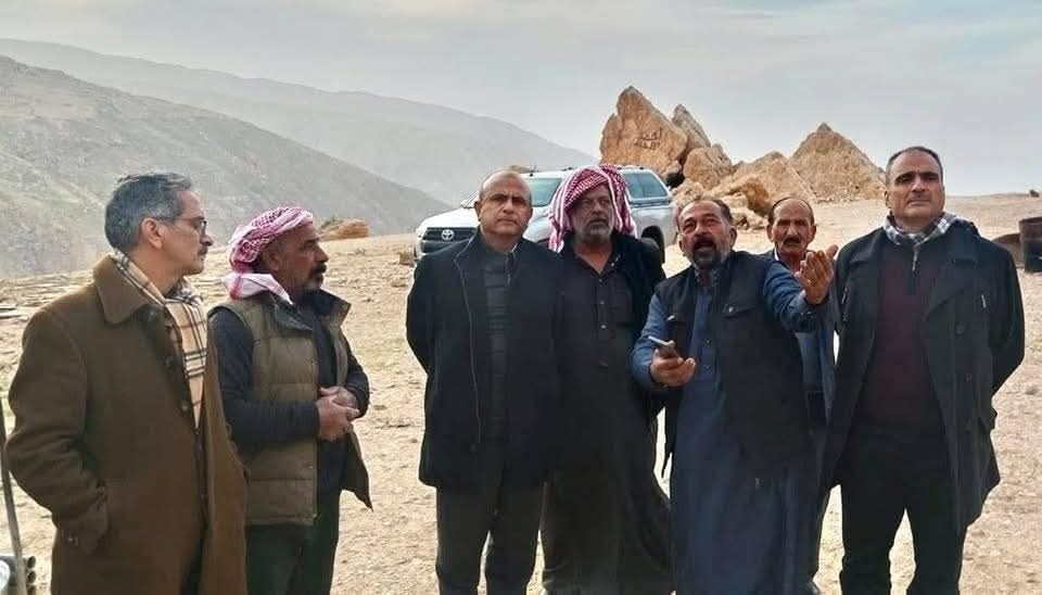 أمين عام وزارة الزراعة يتفقد آثار المنخفض الجوي في الكرك