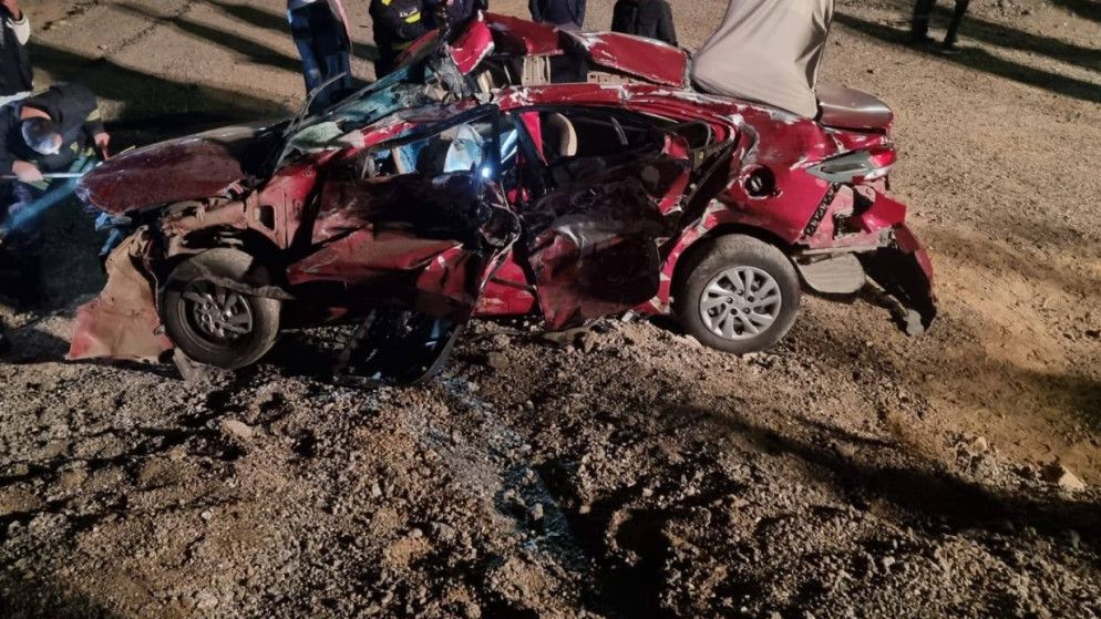 3 وفيات بحادث تصادم على الطريق الصحراوي 