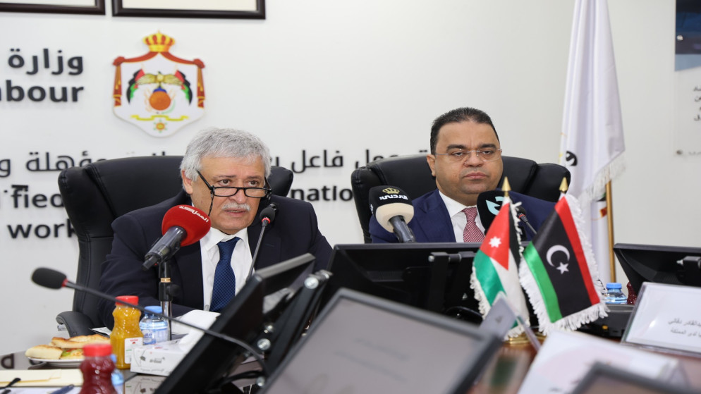 توقيع مذكرة تفاهم بين الأردن وليبيا لتعزيز التعاون في مجال العمل
