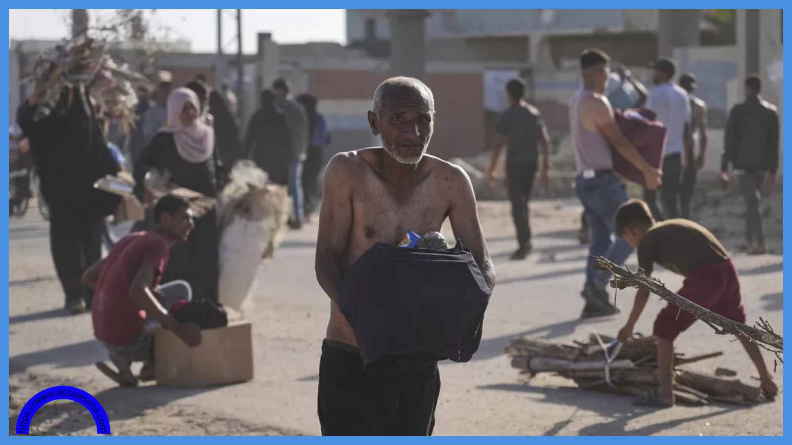 تدافع وازدحام قرب مراكز توزيع المساعدات في غزة
