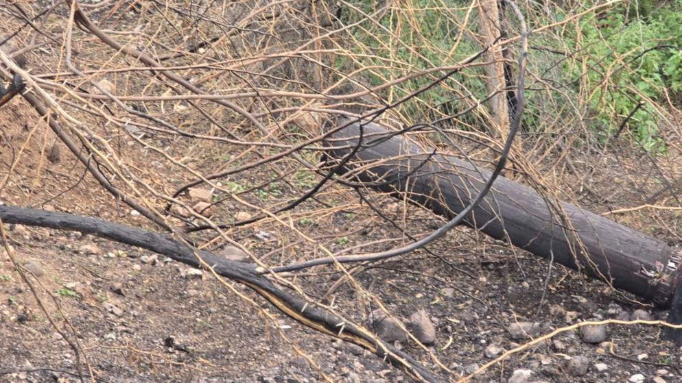 سقوط شظايا يتسبب بانقطاع الكهرباء عن مناطق في الأغوار الشمالية