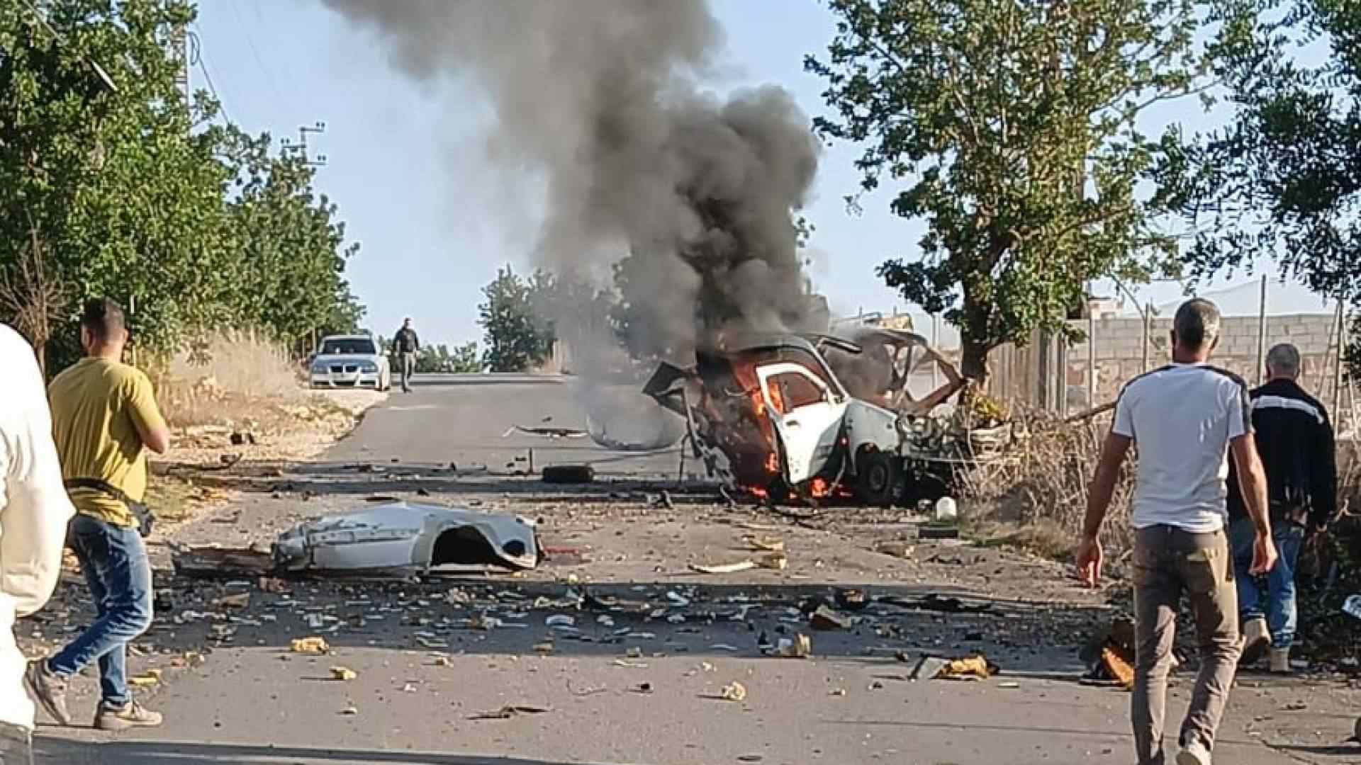 مسيّرة إسرائيلية تستهدف سيارة مدنية جنوب لبنان