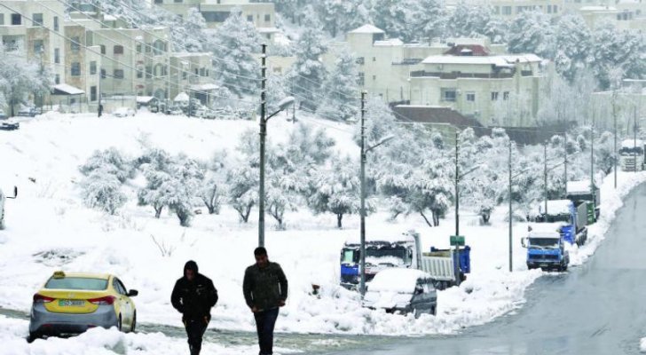منخفض جوي من الدرجة الثالثة قادم إلى الأردن