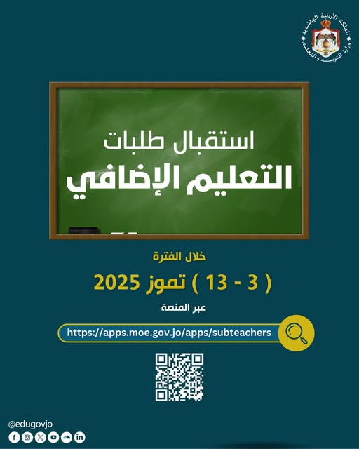 التربية  ..  بدء استقبال طلبات التعليم الإضافي الخميس