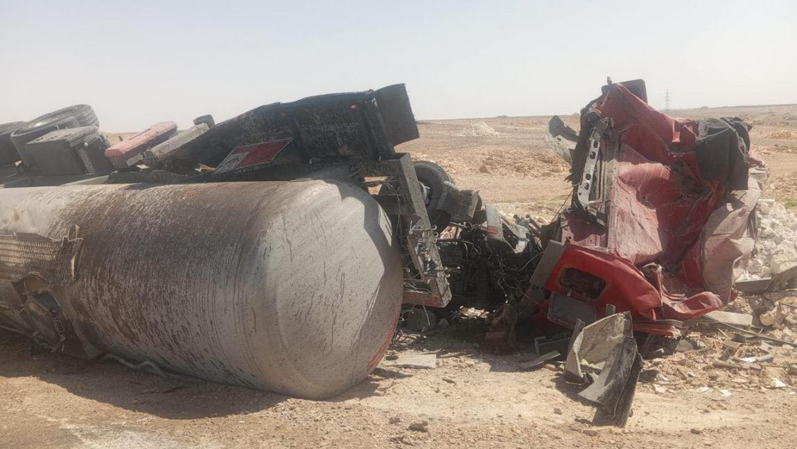 إصابة بحادث تدهور صهريج على طريق معان – الجفر