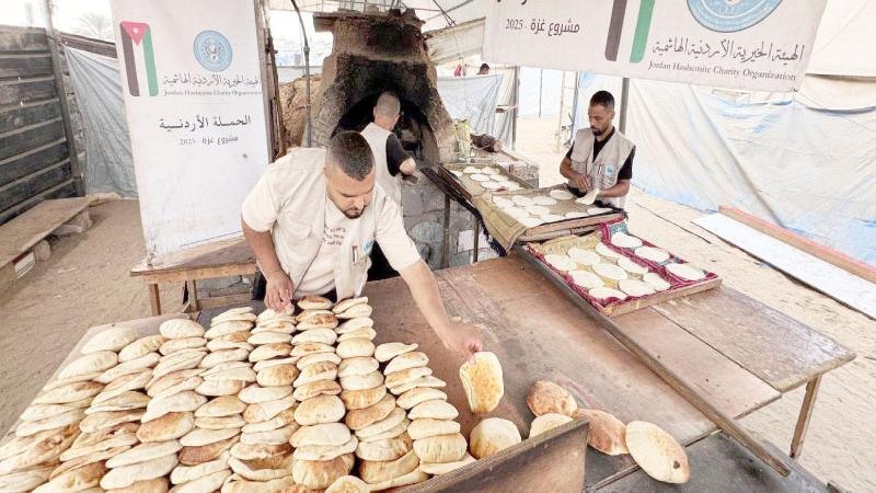 الخيرية الهاشمية تكثف جهودها وسط غزة