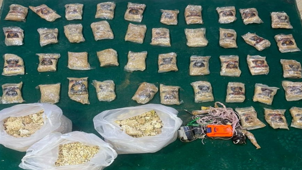 الجيش يحبط محاولة تهريب كمية كبيرة من المواد المخدرة بواسطة بالونات