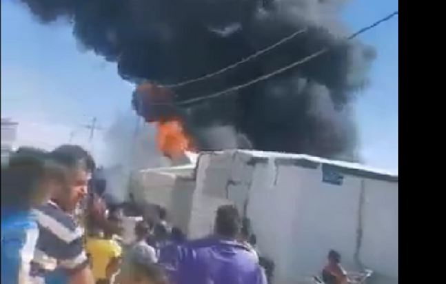 وفاة و 3 إصابات بحريق داخل مخيم الزعتري 