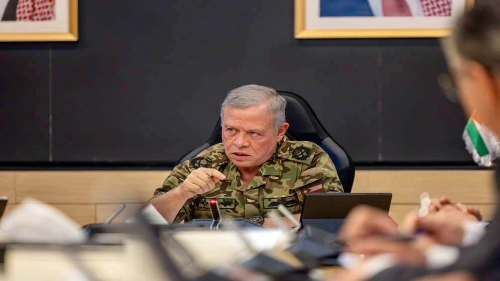 الملك وولي العهد خلال ترؤس جلالته اجتماعا في المركز الوطني للأمن وإدارة الأزمات