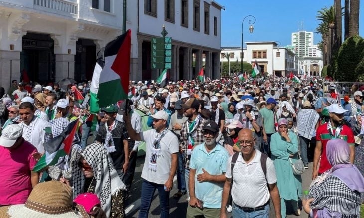 وقفة في المغرب تضامناً مع الفلسطينيين بذكرى النكسة