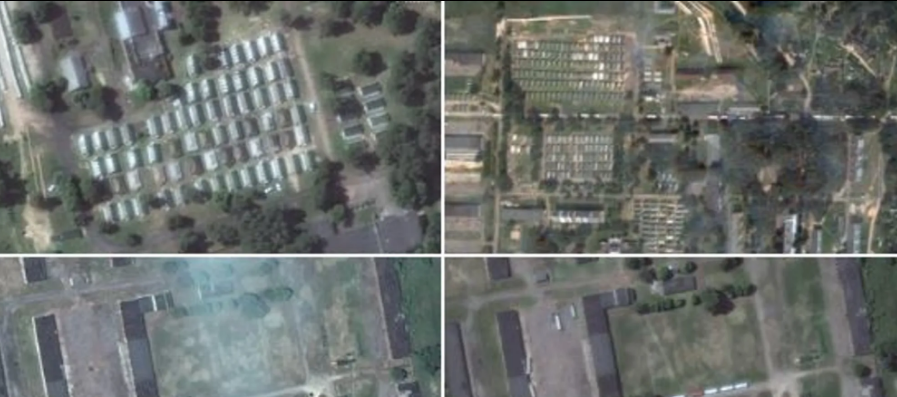 قرب حدود أوكرانيا ..  أقمار اصطناعية تكشف سر معسكر  فاغنر 