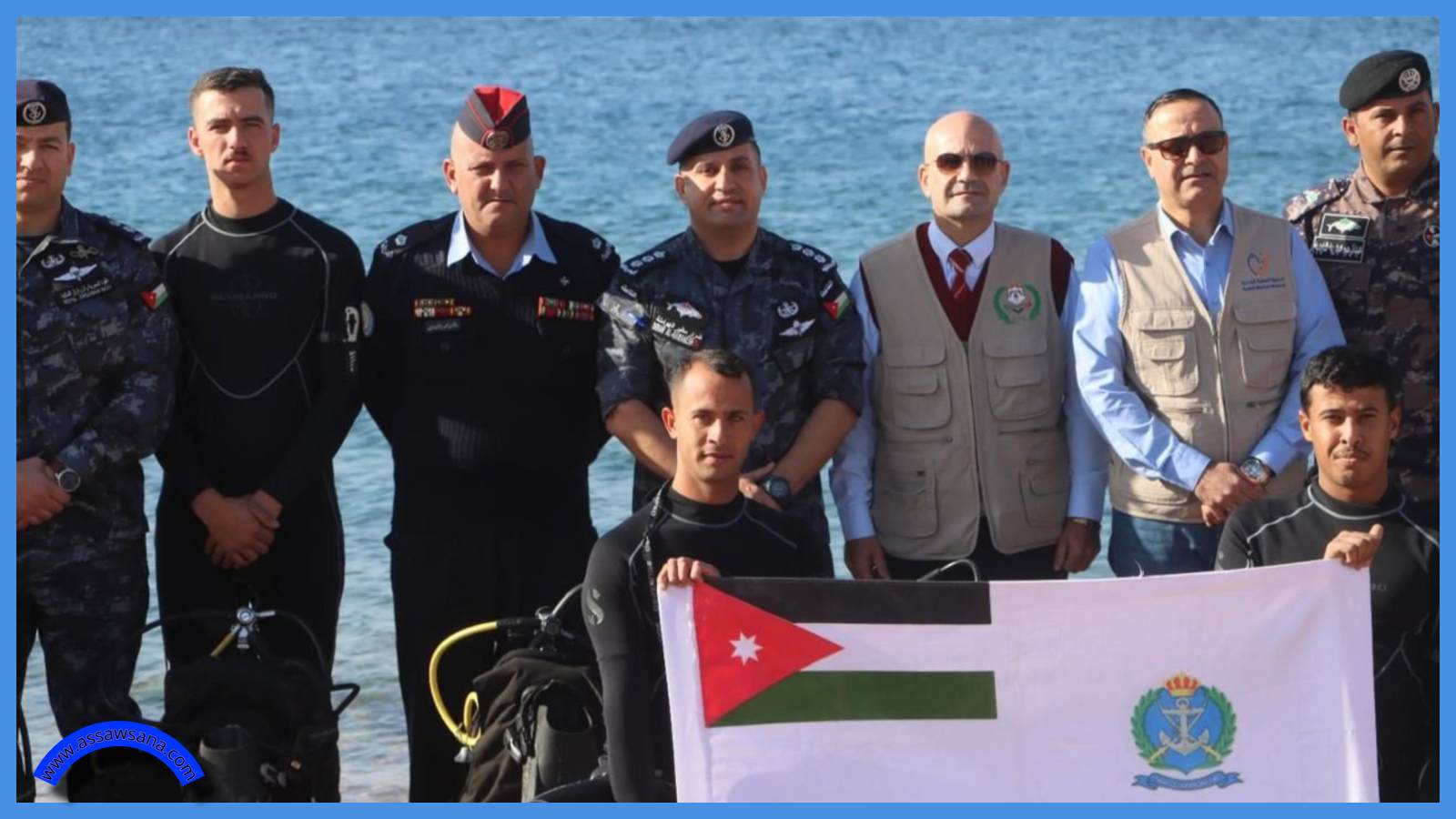 حملة لتنظيف جوف البحر بمحمية العقبة البحرية