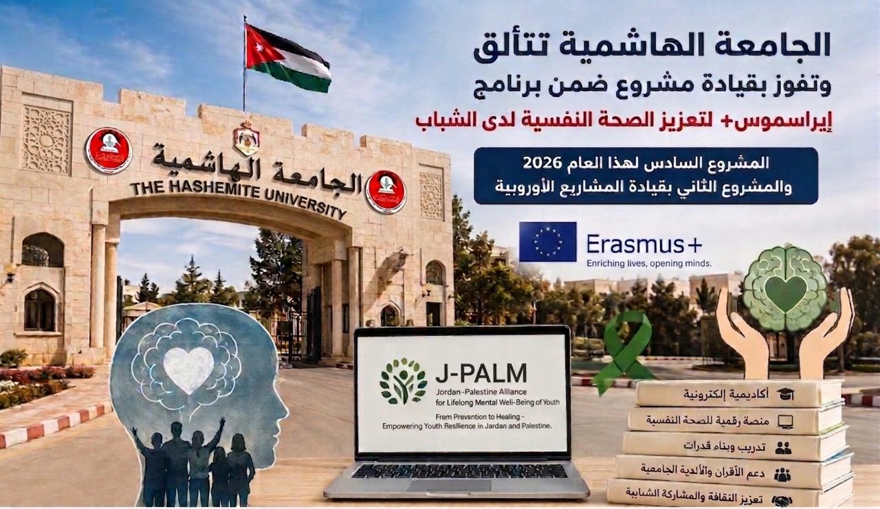 الجامعة الهاشمية تقود مشروعًا جديدًا ضمن برنامج إيراسموس
