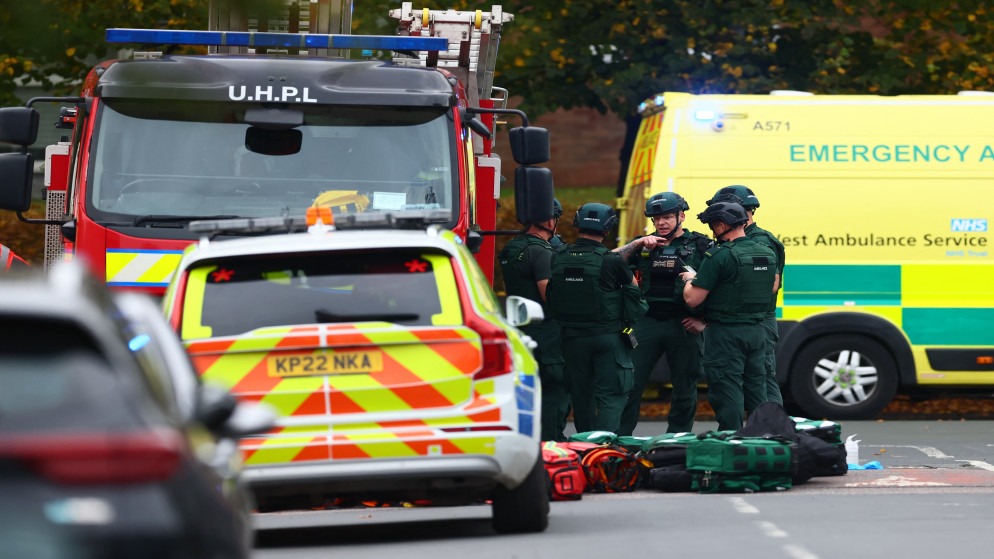 4 جرحى بهجوم بسكين قرب كنيس يهودي في مانشستر