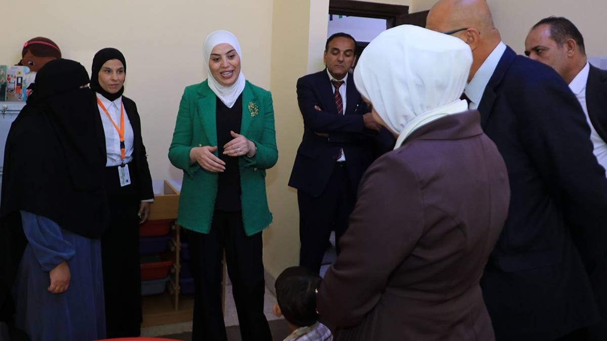 وزيرة التنمية تفتتح وحدة التدخل المبكر في ذيبان