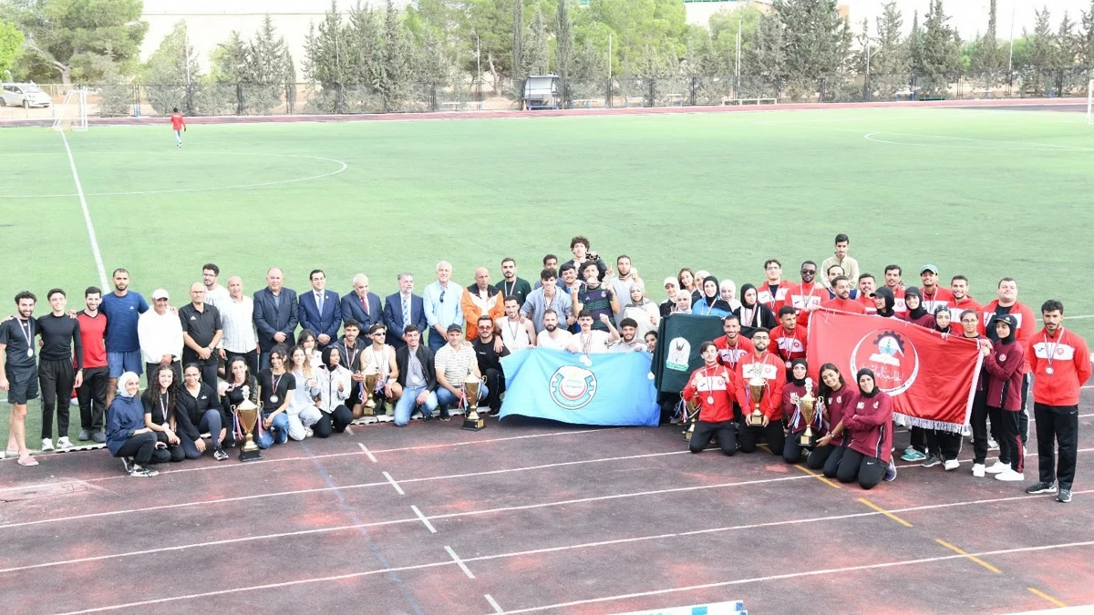 العلوم والتكنولوجيا تحصد بطولة الاتحاد الرياضي للجامعات الأردنية لألعاب القوى
