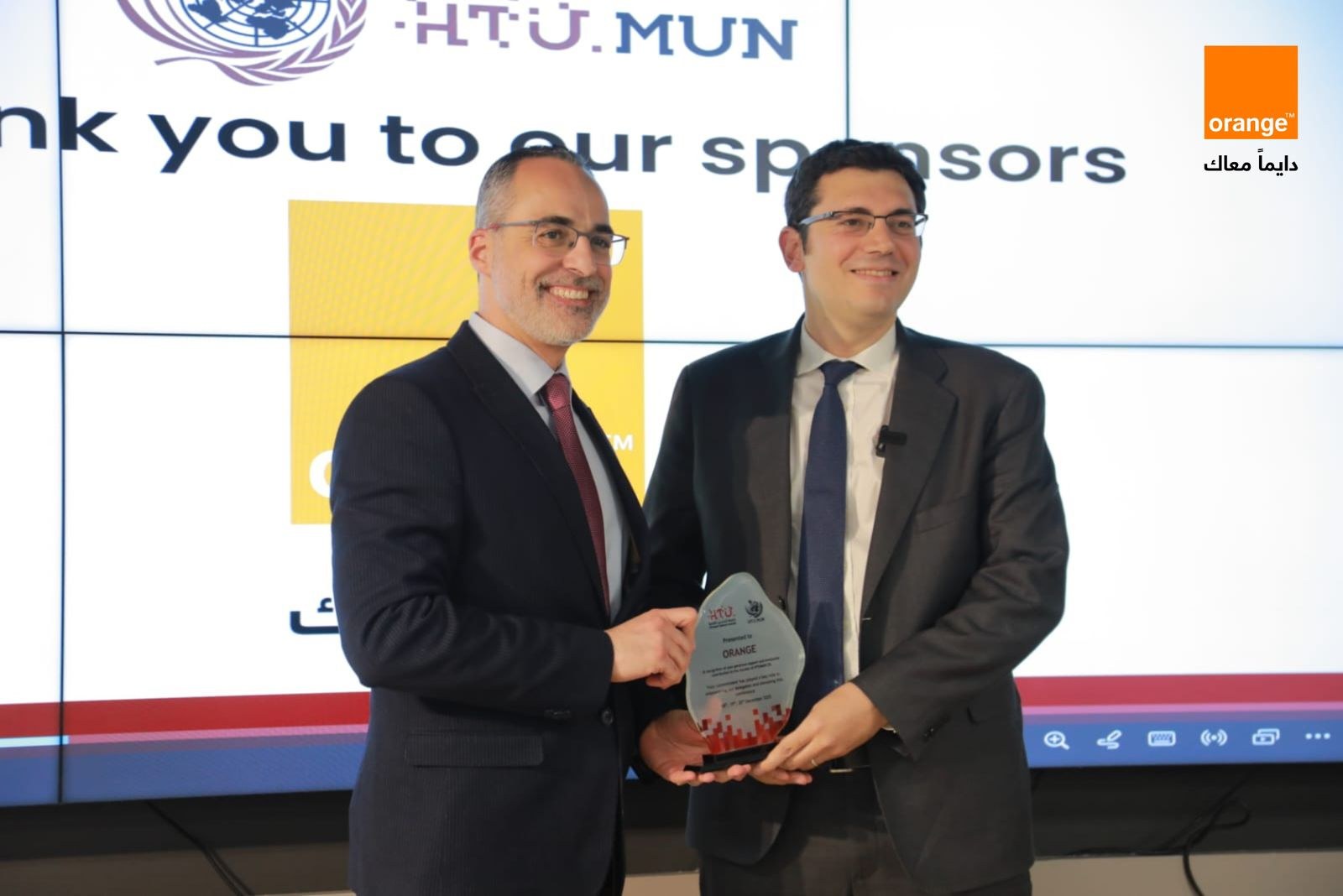 أورنج الأردن ترعى مؤتمر نموذج الأمم المتحدة بجامعة الحسين التقنية