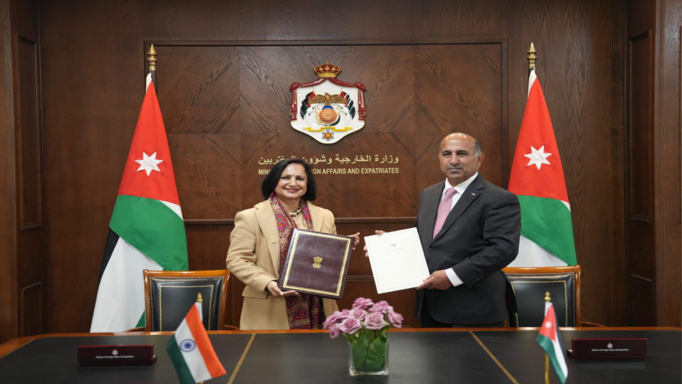 مذكرات تفاهم بين الأردن والهند بعدة مجالات