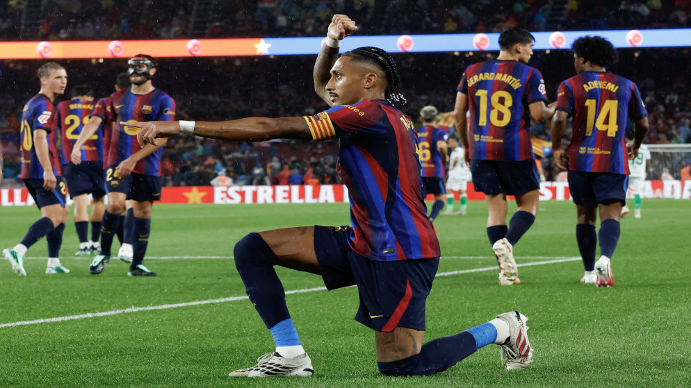 برشلونة يمطر مرمى راسينغ بـ7 أهداف
