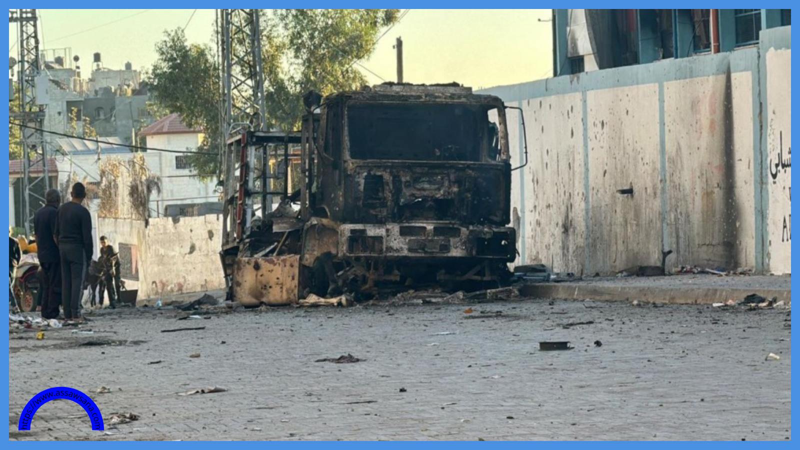 توقف عدد من مركبات الإطفاء والإنقاذ عن العمل في غزة