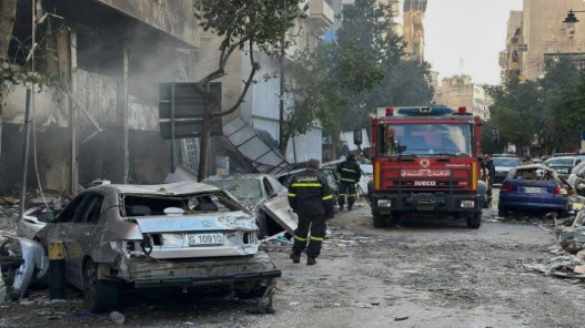 الدفاع المدني اللبناني يعلن استهداف مركزه في النبطية بغارة إسرائيلية