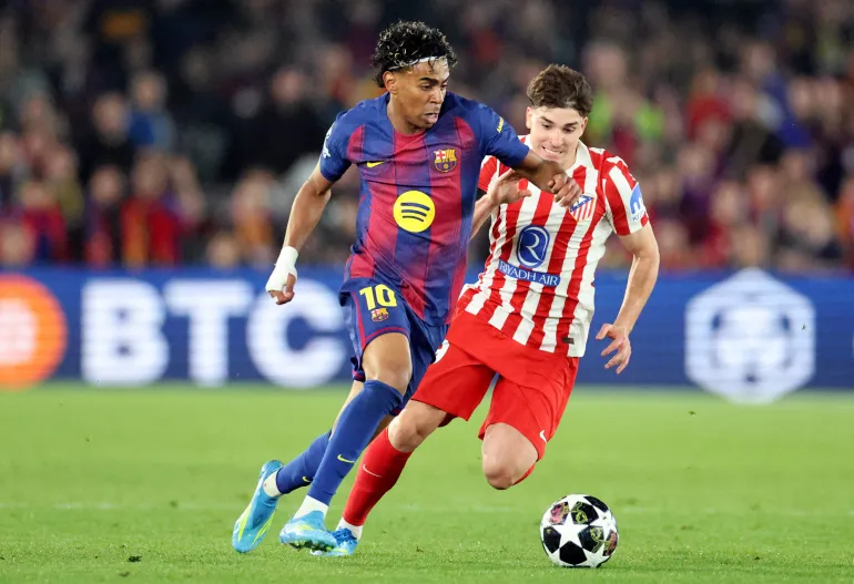 أتلتيكو يصعق برشلونة في الكامب نو بثنائية قاتلة في دوري الأبطال