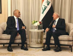 الخصاونة يلتقي رئيس جمهوريّة العراق