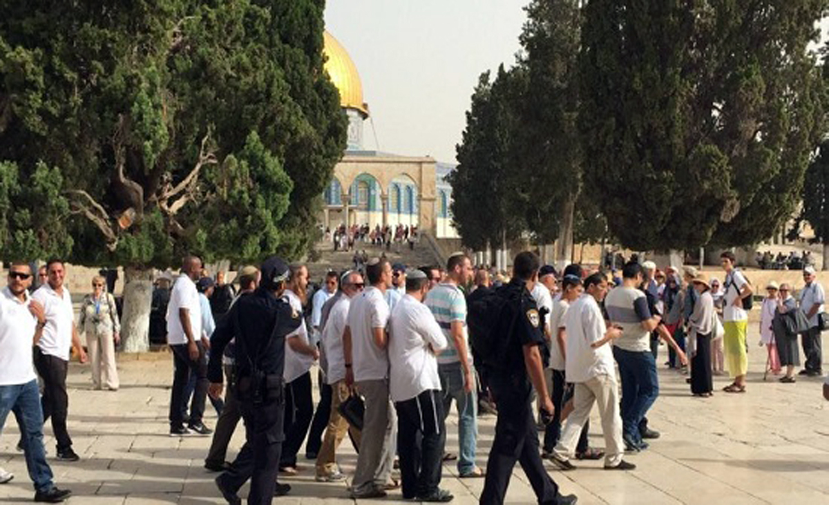 عشرات المستوطنين المتطرفين يقتحمون المسجد الأقصى  