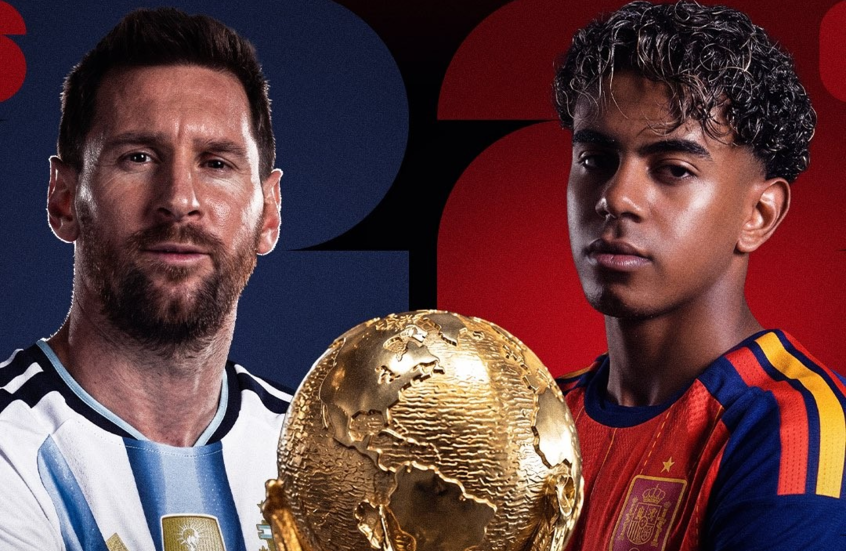 الأرجنتين وإسبانيا في نهائي كأس العالم الليلة  ..  قنوات مجانية لعرض المباراة