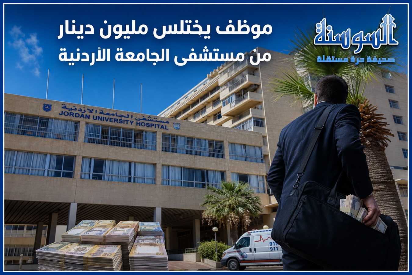 توقيف مسؤول مالي بمستشفى الجامعة الأردنية بتهمة الاختلاس