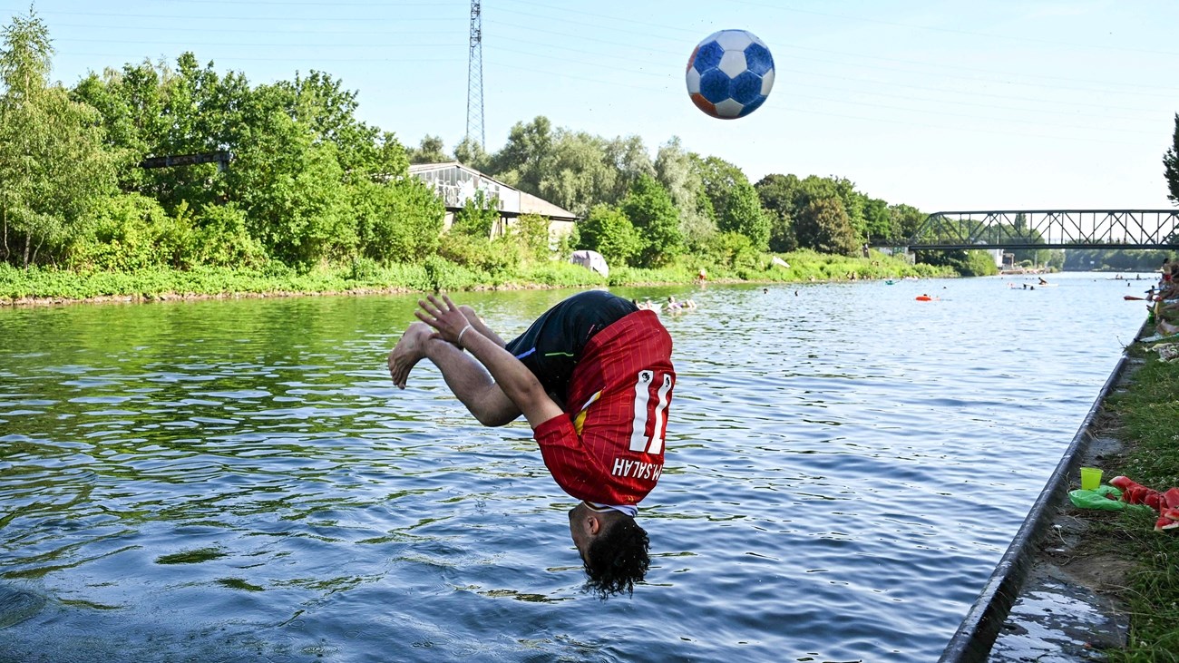 موجة الحر تسجل رقماً قياسياً في المانيا