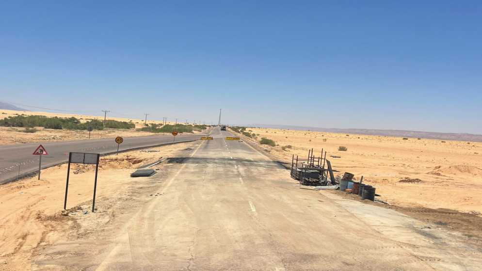 الأشغال: ​إعادة فتح طريق وادي عربة الرئيسي