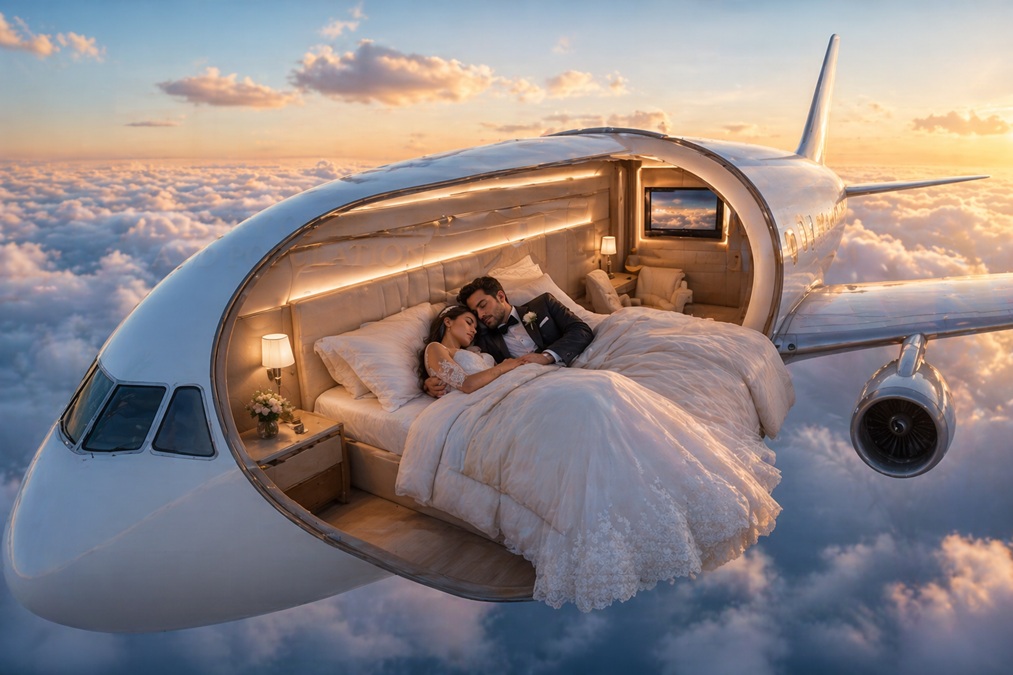 ابتكار جديد  ..  غرف نوم طائرة بسعر 500 دولار