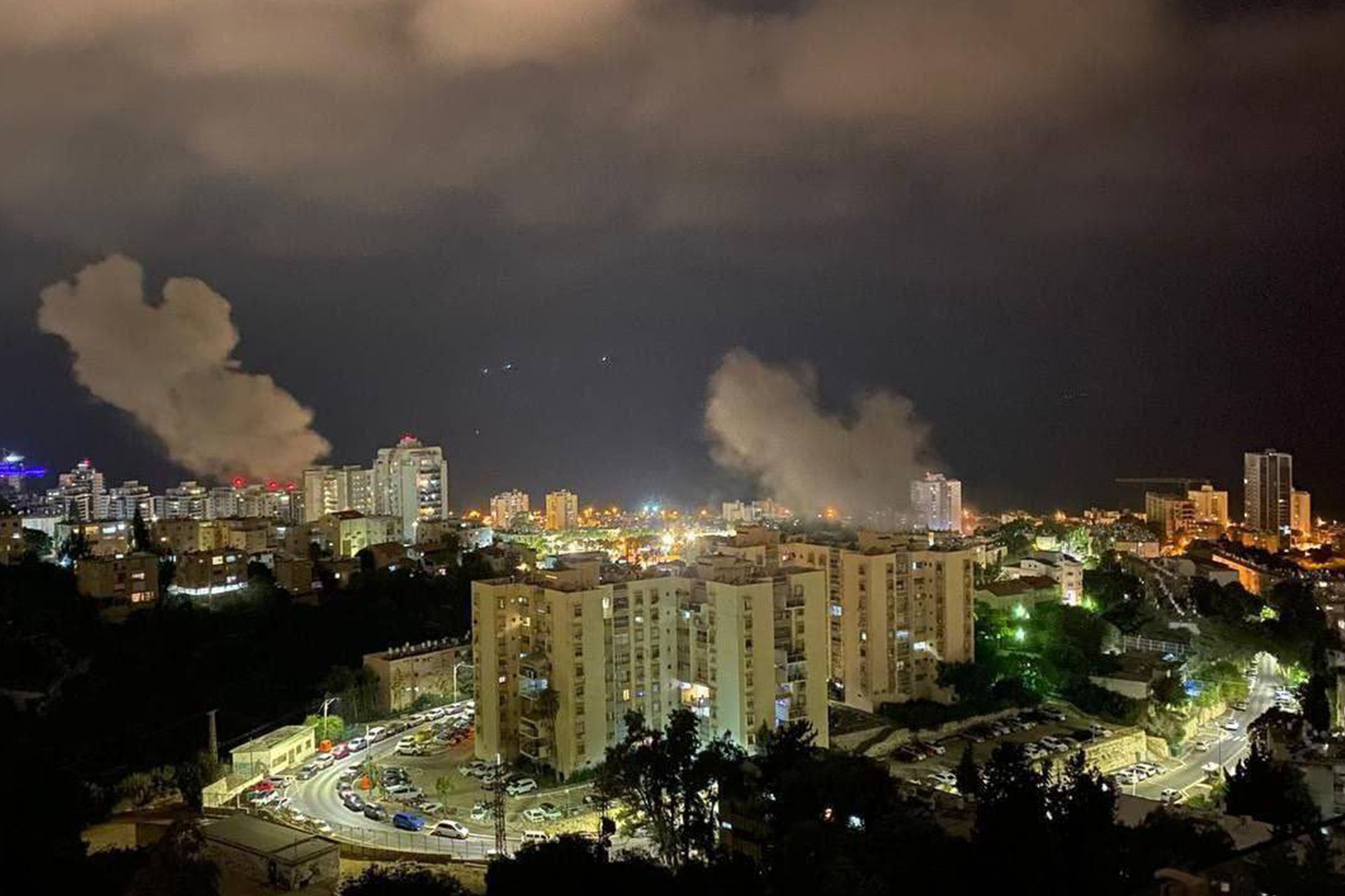 انفجار بالقدس ورام الله وسقوط شظايا في حيفا ..  فيديو