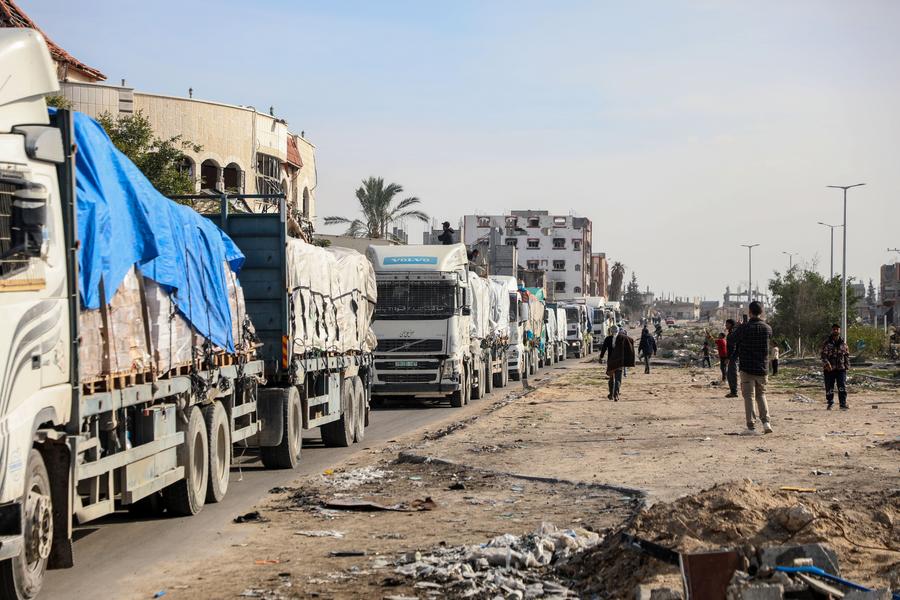 دخول 1287 شاحنة فقط إلى غزة خلال أسبوع 