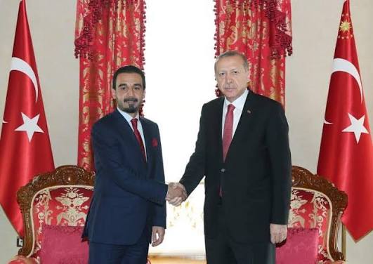 أردوغان يلتقي رئيس مجلس النواب العراقي في أنقرة
